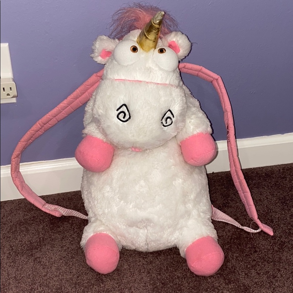 Fluffy Unicorn Backpack 🦄🎒